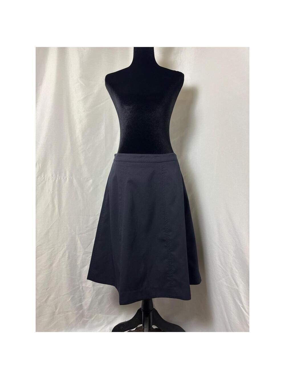 Beulah Style Skirt Women Large Black New A-Line Flare Knee Length Dark Academia